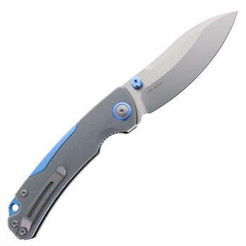 Maxace Toucan Folding Knife Gray G10 Handle 3.9" Drop Point Blade  OM05-2-B