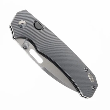 Exclusive Kizer Outposter Folding Knife Textured Titanium Handle Satin Elmax Blade Ki3802BDE1