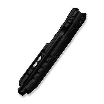 WE Knife Capstan Folding Knife Black Titanium Handle M390 Drop Point Plain Edge Black Stonewash Finish Limited Edition WE24047-1