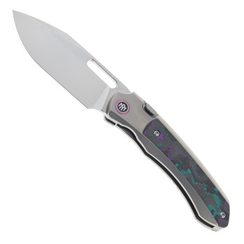 Remette RT-Orca Folding Knife Titanium & Jazzy CamoCarbon Handle M390 Blade ORCAJY