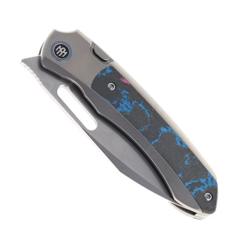 Remette RT-Orca Folding Knife Titanium & Ultimate Warrior CamoCarbon Handle M390 Blade ORCAUR