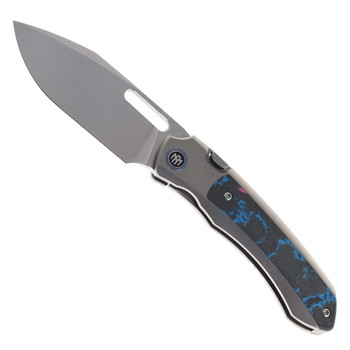Remette RT-Orca Folding Knife Titanium & Ultimate Warrior CamoCarbon Handle M390 Blade ORCAUR