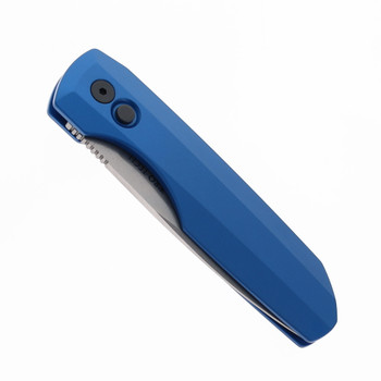 Pro-Tech Vero Synapse 2 Automatic Folding Knife Blue Aluminum Stonewashed MagnaMax Blade