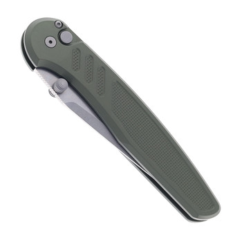 Pro-Tech Avalon Thumb Stud Green Aluminum Handle Stonewashed Magnacut Blade PN1101-GREEN