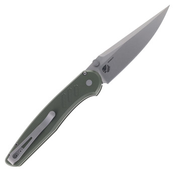 Pro-Tech Avalon Thumb Stud Green Aluminum Handle Stonewashed Magnacut Blade PN1101-GREEN