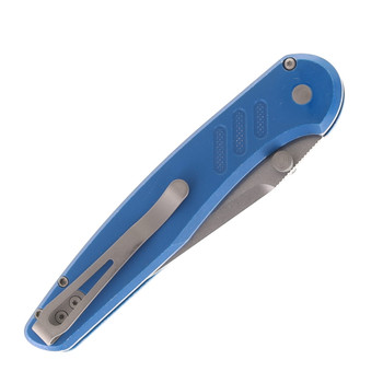 Pro-Tech Avalon Thumb Stud Blue Aluminum Handle Stonewashed Magnacut Blade PN1101-BW-BLUE