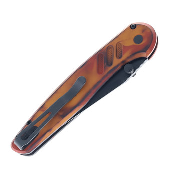 Pro-Tech Avalon Thumb Stud Del Fuego Custom Anodized Aluminum Handle DLC Magnacut Blade PN1104-DF