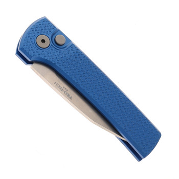 Pro-Tech Chaves Scapegoat Compact Automatic Folding Knife Blue Aluminum Handle Stonewashed MagnaMax Blade RCS1105-BLUE