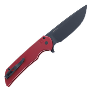 Pro-Tech Mordax Folding Knife Red Aluminum Handle DLC Magnacut Blade MX103-LTD-Red