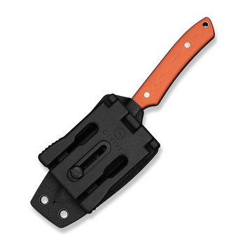 (Pre-Order ships 7-27) CIVIVI High Grass Field Fixed Blade Knife Orange G10 Handle 14C28N Plain Edge Black Stonewash Finish C25084-1