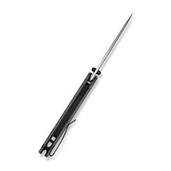 CIVIVI Vision FG Folding Knife Clear Lexan Handle Nitro-V Reverse Tanto Plain Edge Satin Finish C22036-8