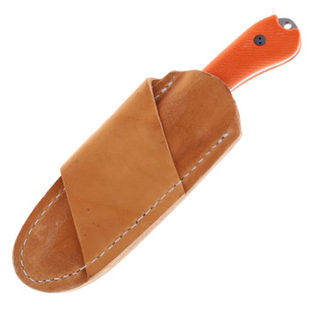 Bradford 3.2 Fixed Blade Microtextured Orange G10 Scale Sabre Grind Magnacut Stonewashed Blade 3.2S-105-MC