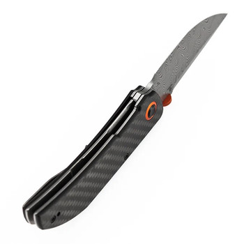 Tenable Tarkin Folding Knife Twill Carbon Fiber Handle 3.40" Blackwashed Nitro-V Blade B1078A4