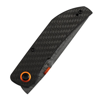 Tenable Tarkin Folding Knife Twill Carbon Fiber Handle 3.40" Blackwashed Nitro-V Blade B1078A4
