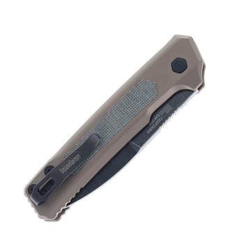 Kershaw Launch 22 Automatic Knife FDE Aluminum Black Micarta Handle Black Stonewash CPM MagnaCut Blade 7205FDEBW