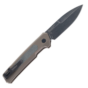 Kershaw Launch 22 Automatic Knife FDE Aluminum Black Micarta Handle Black Stonewash CPM MagnaCut Blade 7205FDEBW