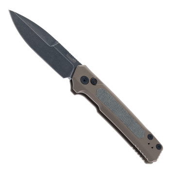Kershaw Launch 22 Automatic Knife FDE Aluminum Black Micarta Handle Black Stonewash CPM MagnaCut Blade 7205FDEBW