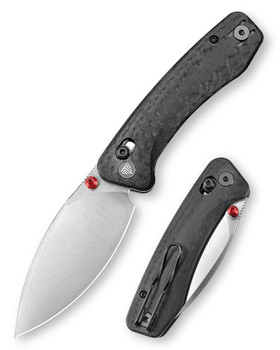 TRIVISA Koala Plus-CG Folding Knife Black Carbon Fiber/G10 Handle