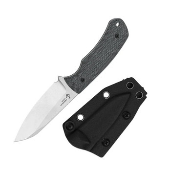 (Coming August 1st) Kizer Field Mouse Fixed Blade Knife Black Norplex UltreX Micarta Handle 14C28N Plain Edge Stonewash Finish 1135A3