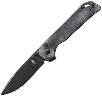 Discontinued WMK Exclusive Kizer Begleiter XL Folding Knife Brown Micarta Micarta Handle 154CM Drop Point Satin Blade V5458E1