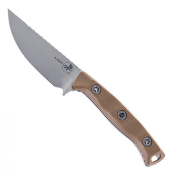 Microtech Akris Fixed Blade Dark Earth G10 Handle Stonewash M390MK Blade 95-10DE-6