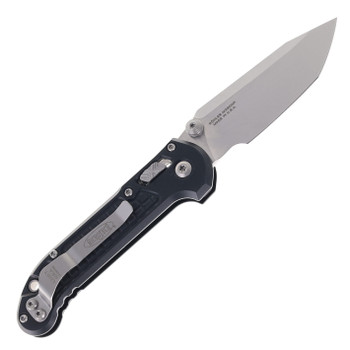 Microtech Knives LUDT RAM-LOK Folding Knife OD Green Frag Pattern Handle Stonewash Drop Point M390MK Blade 1135RL-10FROD