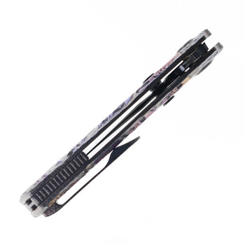 SixLeaf Folding Knife Skeleton Clown Titanium Handle M390 DLC Finish SL-106-Skeleton-Clown