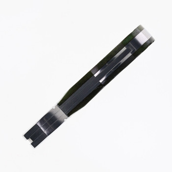 Finch Sugar House Pretty Boy Greenbacks Folding Knife Olive Jigged Bone Handle 14C28N Clip Point Plain Edge Satin Finish
