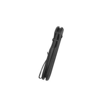 Kubey Bedrock Folding Knife Black G10 Handle D2 Drop Point  Plain Edge Blackwash Finish KU505D