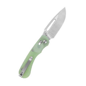 Kubey Stalker Folding Knife Jade G10 Handle D2 Drop Point Plain Edge Satin Finish KU504C