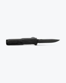 Benchmade Phaeton OTF Automatic Knife Black Aluminum Handle S30V DLC Clip Point Blade 4600DLC