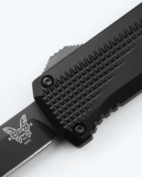 Benchmade Phaeton OTF Automatic Knife Black Aluminum Handle S30V DLC Clip Point Blade 4600DLC