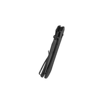 Kubey Tantorian Folding Knife Black G10 Handle 14C28N Tanto Plain Blackwash Finish KU433D