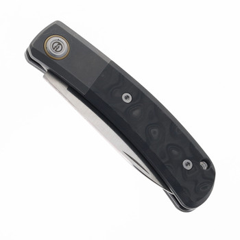 (No Box) Maxace Beetle-S Slip Joint Folding Knife Titanium/Carbon Fiber Inlay Handle M390 Plain Edge MBTS01