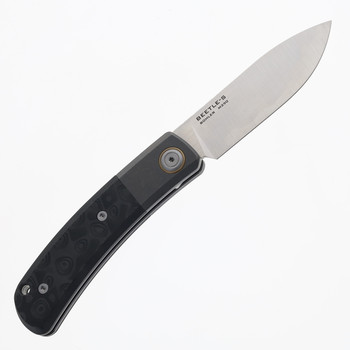 (No Box) Maxace Beetle-S Slip Joint Folding Knife Titanium/Carbon Fiber Inlay Handle M390 Plain Edge MBTS01