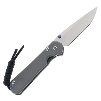 (LEFT-HANDED) Chris Reeve Small Sebenza 31 Folding Knife Titanium Handle Drop Point Blade Magnacut S31-1001