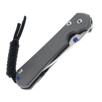 (LEFT-HANDED) Chris Reeve Small Sebenza 31 Folding Knife Titanium Handle Drop Point Blade Magnacut S31-1001