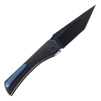 Ketuo Usurper Folding Knife DLC Titanium Handle M390 Plain Edge DLC Finish