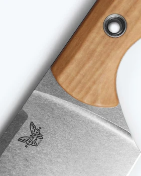 Benchmade Chef Fixed Blade Knife Maple Valley Richlite/Black G10 Handle CPM-154 Tumbled-Polished Blade 4025-02