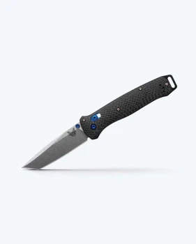 Benchmade Bailout Axis Lock Folding Knife Carbon Fiber Handle M390 Stonewash Tanto Blade 537-09