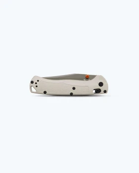 Benchmade Taggedout Axis Lock Folding Knife Tan Grivory Handle Clip Point Elmax Green Cerakote Blade 15536GN-01