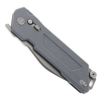 Ketuo Daedalus Folding Knife Gray G10 Handle 14C28N Plain Edge Bead Blast Finish Daedalus GY/P