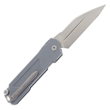 Ketuo Daedalus Folding Knife Gray G10 Handle 14C28N Plain Edge Bead Blast Finish Daedalus GY/P