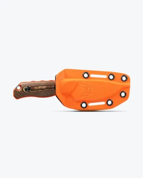 Benchmade Hidden Canyon Hunter Fixed Blade Knife Richlite Orange G10 Handle S90V Drop Point 15017-1