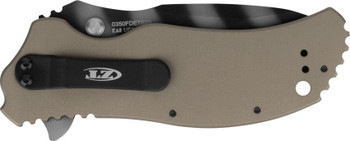 Zero Tolerance Linerlock/Flipper Folding 20th Anniversay Flat Dark Earth Anodized Aluminum Handle MagnaCut Coated Drop Point Blade ZT0350FDETS20
