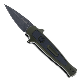 (No Box) Kershaw Launch 12CA Automatic Knife Olive Green Aluminum Handle 1.90" BlackWash CPM 154 Blade 7130OLBW