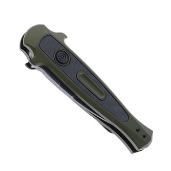 (No Box) Kershaw Launch 12CA Automatic Knife Olive Green Aluminum Handle 1.90" BlackWash CPM 154 Blade 7130OLBW