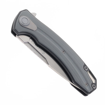 Maxace Balance-M Folding Knife Brown G10/Titanium Handle M390 Plain Edge Satin Fnish M14B