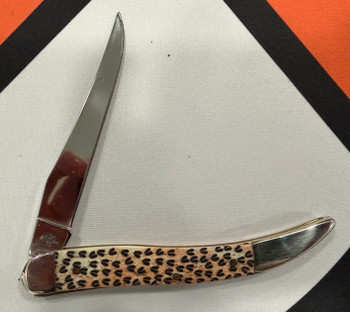 (From Collection) Case XX Medium Toothpick Pocket Knife Deer Track Smooth Bone Handle Tru-Sharp Stainless Blade 08157