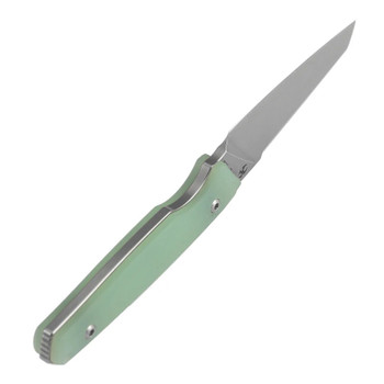 Kansept Parr Fixed Blade Knife Jade G10 Handle D2 Drop Point Plain Edge Stonewash Finish G011A7
